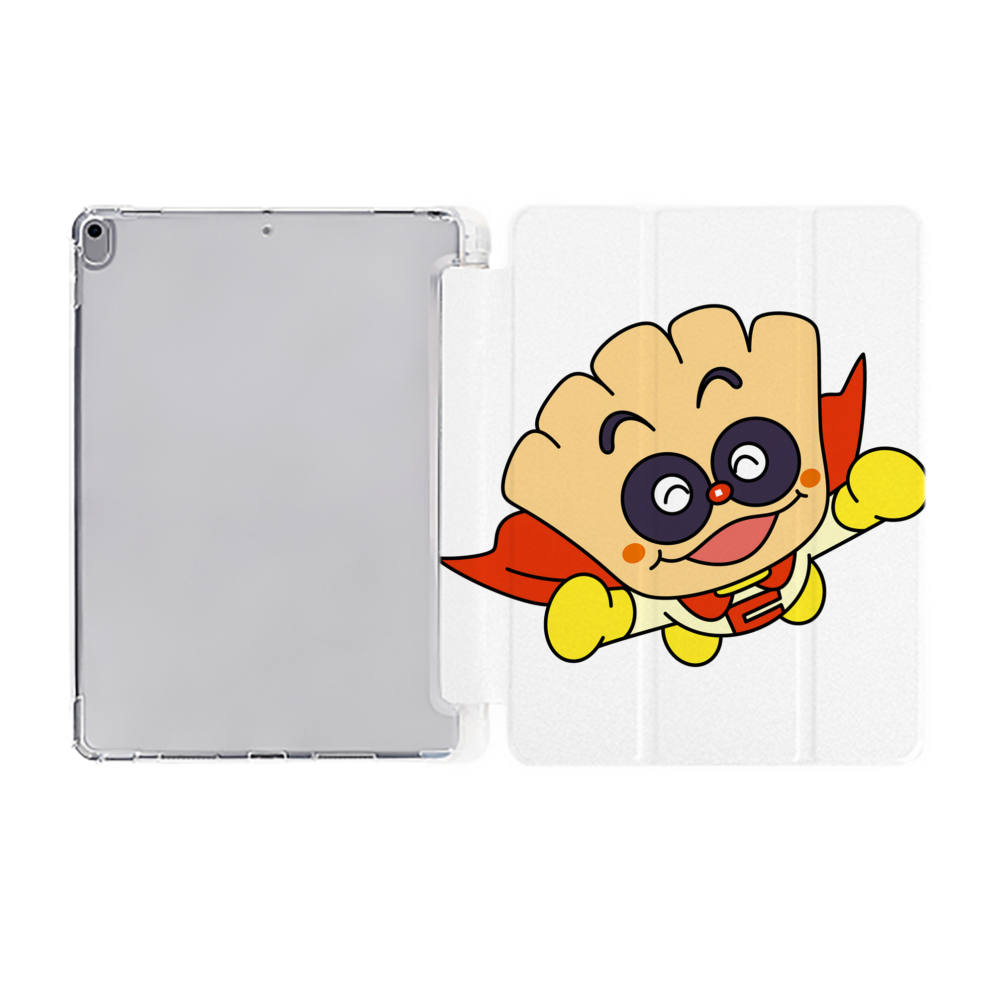 （画像用） アンパンマン Anpanman IPad ケース ペン収納付き 三つ折りスタンド PUレザー×シリコン 対応機種9.5/10.5/10.9インチ